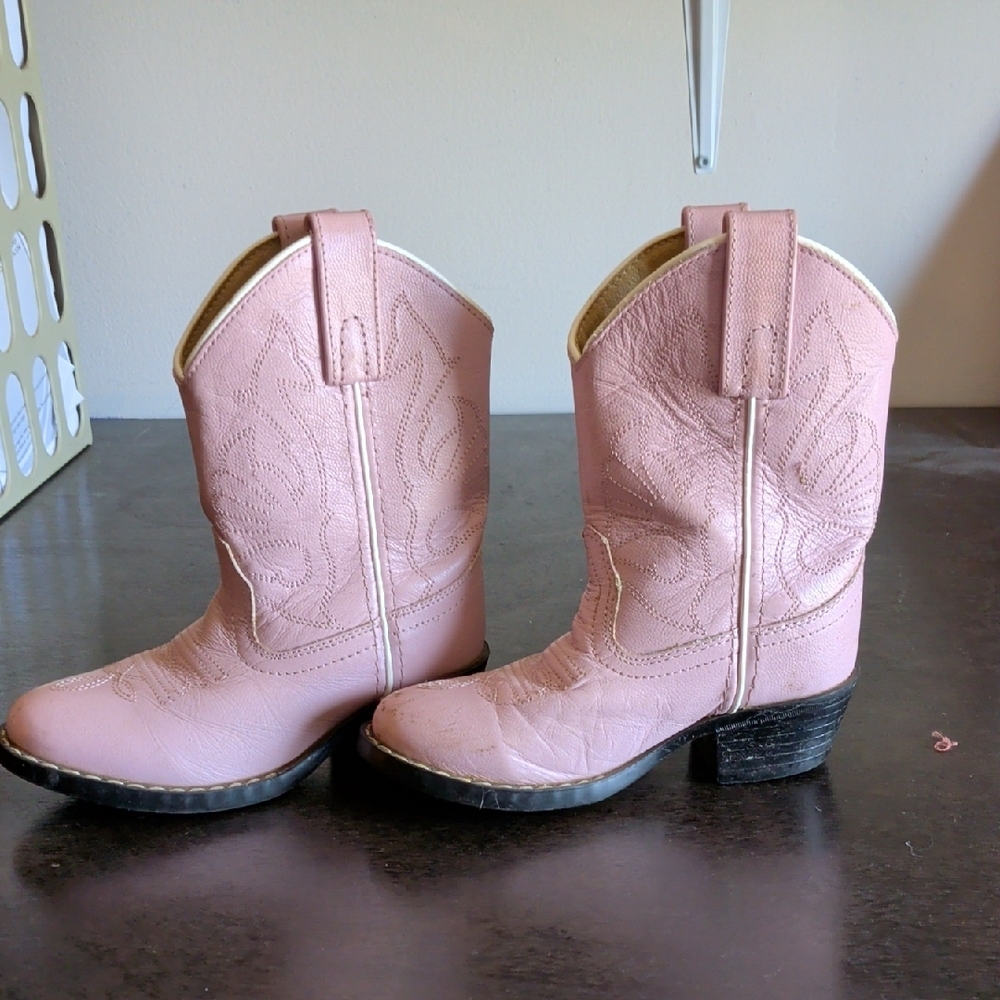 Pink Western Cowgirl Boots - Picture 2 of 6